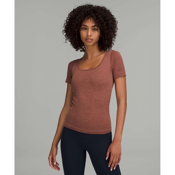 lululemon athletica Tops - Lululemon‎ Ebb to Street Short Sleeve Shirt in Ancient Copper Size 4 Athleisure